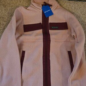 NEW Columbia Women's Juniper Peak™ Full Zip Fleece Pink - Medium